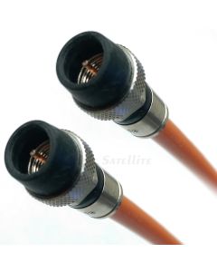 50ftMADE in USA Direct Burial Underground RG-6 Gel Coat Flooded Coaxial Cable Moisture & Soil Acidity Tolerance for Broadband Signal AQUASEAL Water Tight Compression RG6 CONNECTORS